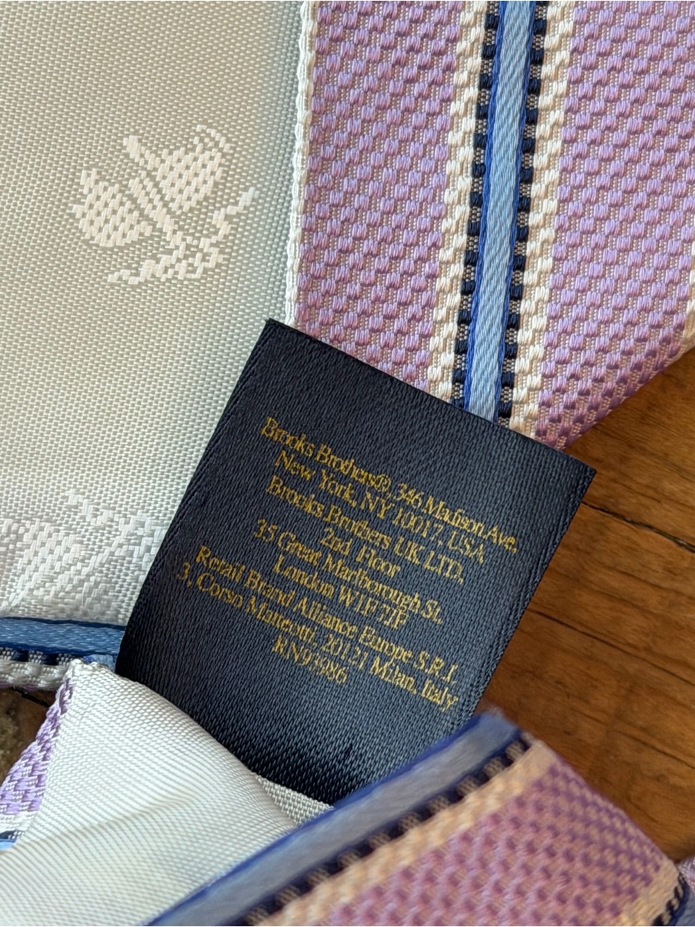 Brooks Brothers Makers and Merchants Men’s Tie. Striped | Luxury | Designer - Picture 5 of 7